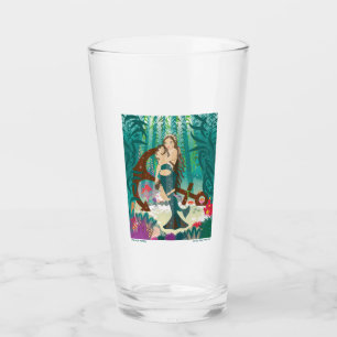 Copo De Pint Vidro da Família Sereia (brunettes)