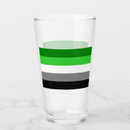 Copo De Pint Vidro da pinta da bandeira de Aromantic