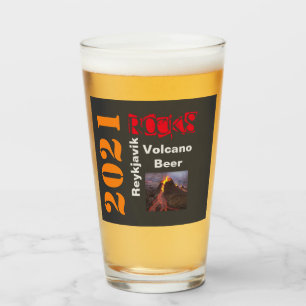 Copo De Pint Vidro das Rochas de Reykjavik