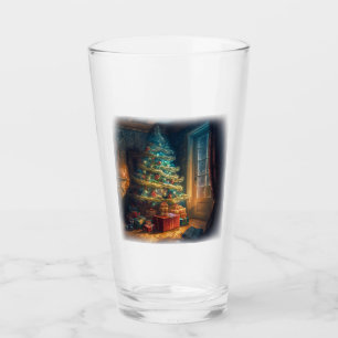 Copo De Pint Vidro de Árvore de Natal em portas