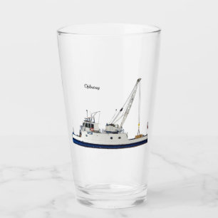Copo De Pint Vidro de barco de suprimento Ojibway