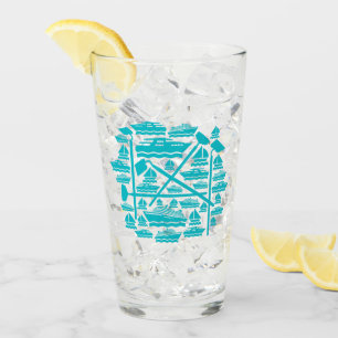 Copo De Pint Vidro de Barcos e Gatos