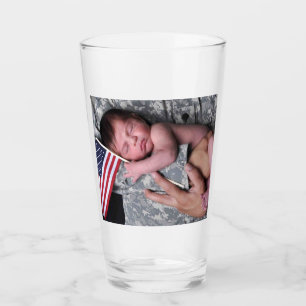 Copo De Pint Vidro de Bebendo de Bebê Cute, Soldado Militar do