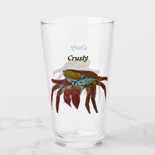 Copo De Pint Vidro De Caranguejo