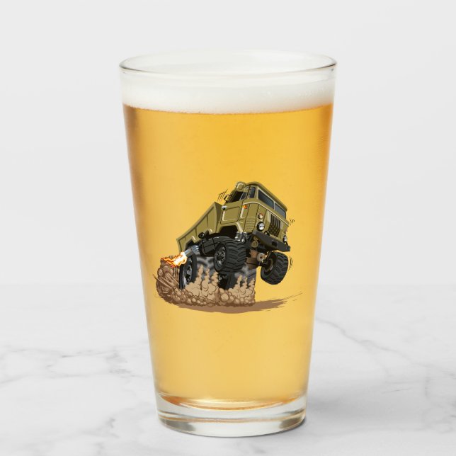 Copo De Pint Vidro de carrinho (Frente (Preenchido))
