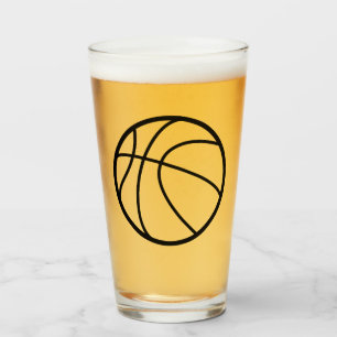 Copo De Pint Vidro de cerveja de basquete