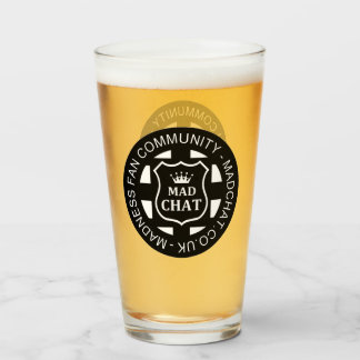 Copo De Pint Vidro de cerveja de chat