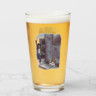 Copo De Pint Vidro De Cerveja De Gato