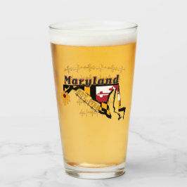 Copo De Pint Vidro de cerveja de Maryland