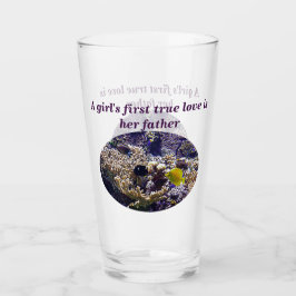 Copo De Pint Vidro de Cerveja Marinha Personalizada para o Pai