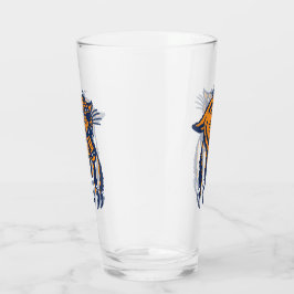 COPO DE PINT VIDRO DE CLASSE DE GATOS SELVAGENS RSD