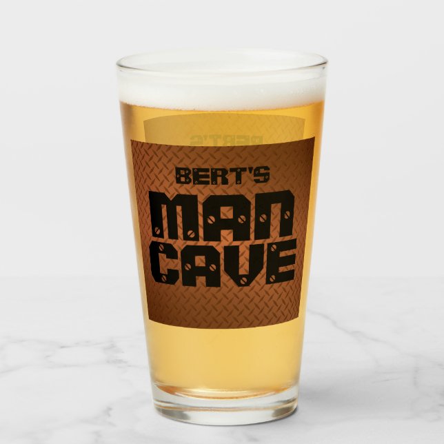 Copo De Pint Vidro de Cobre de Caverna Personalizada (Frente (Preenchido))