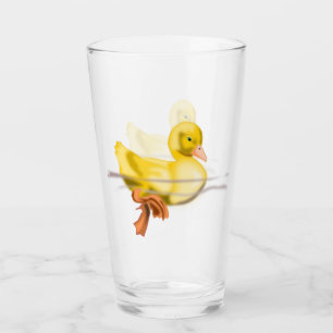 Copo De Pint Vidro De Dobra Amarelo De Bebê Flutuante