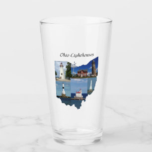 Copo De Pint Vidro de Faróis de Ohio