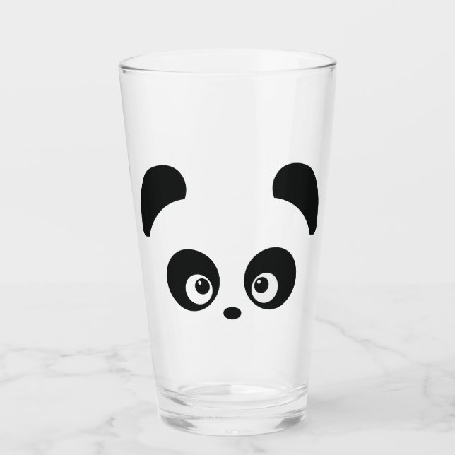Copo De Pint Vidro de Panda® do amor (Frente)