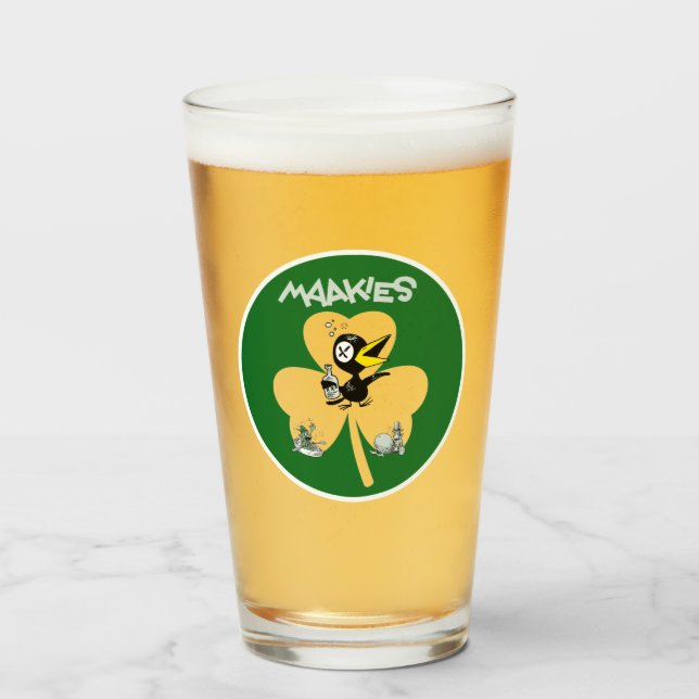 Copo De Pint Vidro De Pedra De Coroa Bebida (Frente (Preenchido))