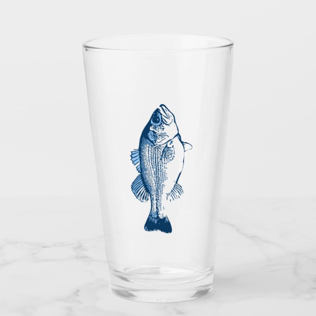 Copo De Pint Vidro de Peixe para Bebidas (Frente)