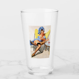 COPO DE PINT VIDRO DE PINTA DA GAROTA PIN-UP