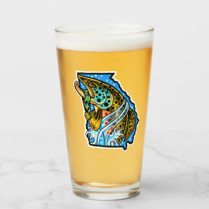 Copo De Pint Vidro de pinta de Artesanato de Trouxe castanha Ge