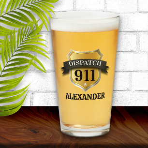 Copo De Pint Vidro de pinta personalizada do expedidor 911