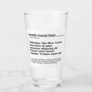 Copo De Pint Vidro de Publicação Personalizado - Fundo Branco