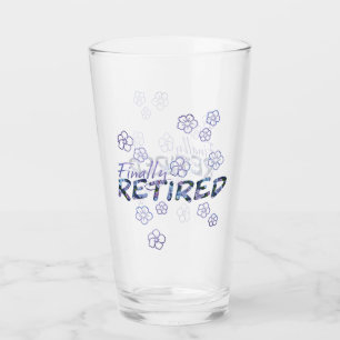 Copo De Pint Vidro de Retirada de Phlox Roxo
