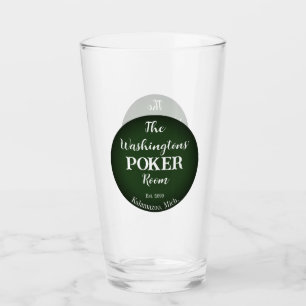Copo De Pint Vidro de Sala de Poker de Cartões Clássicos - Simp