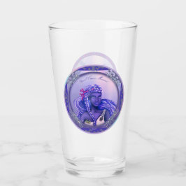 Copo De Pint Vidro de sereia de oceano roxo