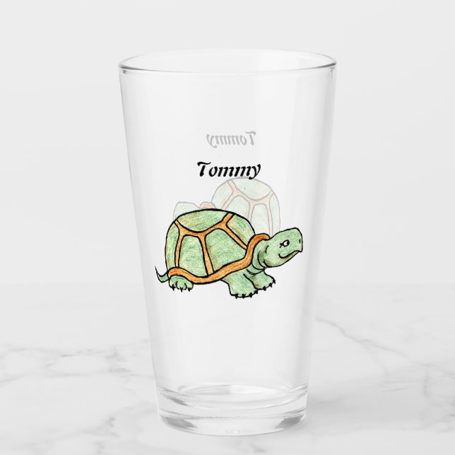 Copo De Pint Vidro de Tartaruga (Frente)