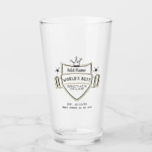VIDRO DE TINTA DE Cerveja Personalizado IRMÃO-EM-L