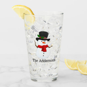 Copo De Pint Vidro Design Bebendo de Neve