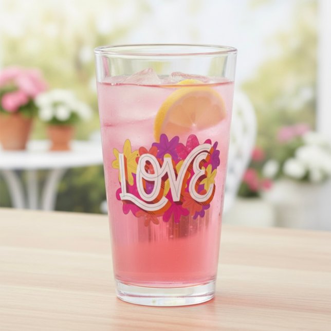 Copo De Pint Vidro do AMOR (Criador carregado)