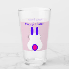Copo De Pint Vidro do Bebendo Bunny da Páscoa
