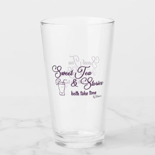 Copo De Pint Vidro do Bebendo "Doces Tea & Stories"