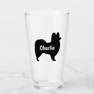 Copo De Pint Vidro do Bebendo Personalizado de Silhute de Papil