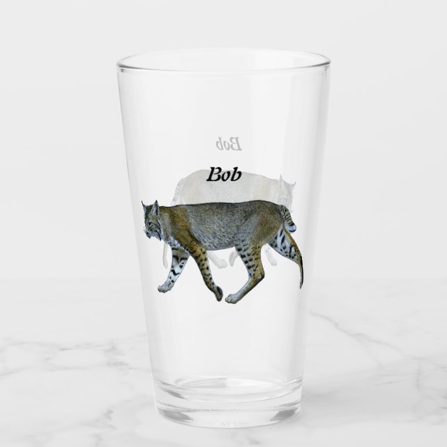 Copo De Pint Vidro do Bobcat (Frente)