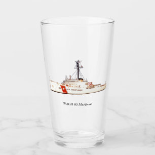 Copo De Pint Vidro do branco de WAGB 83 Mackinaw