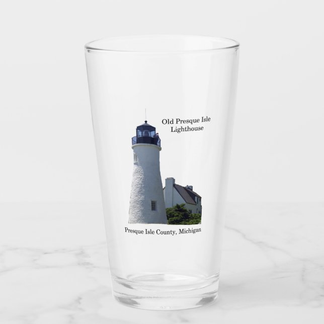 Copo De Pint Vidro do farol de Isle antigo (Frente)