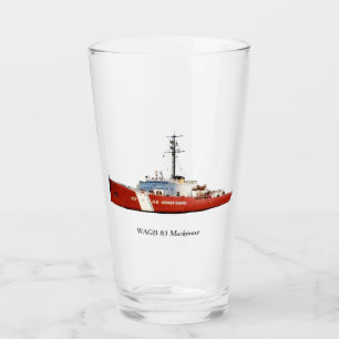 Copo De Pint Vidro do vermelho de WAGB 83 Mackinaw