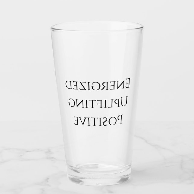 Copo De Pint Vidro Hado Água! Uplifando Energia Positiva ~ (Frente)