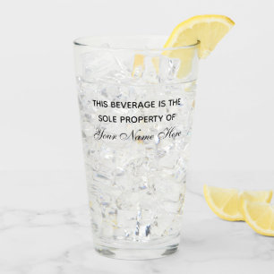Copo De Pint Vidro personalizado da bebida com linha engraçada