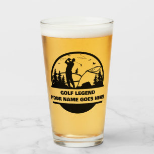 Copo De Pint Vidro Personalizado De Cerveja De Golfe