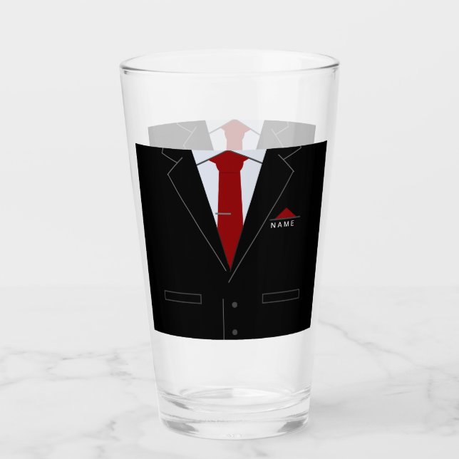 Copo De Pint Vidro personalizado de sua empresa com nome person (Frente)