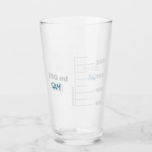 Copo De Pint Vidro personalizado do Bebendo do Science Lab Beak