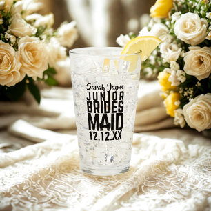 Copo De Pint Vidro Personalizado para Dama de Honra Júnior
