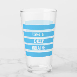 Copo De Pint Vidro "Respire fundo"