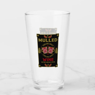 Copo De Pint Vinho tinto enrolado de Natal
