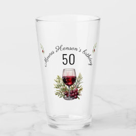 Copo De Pint Vinho Vermelho Azeitona 50º Aniversário