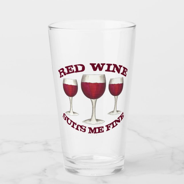 Copo De Pint Vinho Vermelho Me Encaixe Um Vidro fino de Merlot  (Frente)