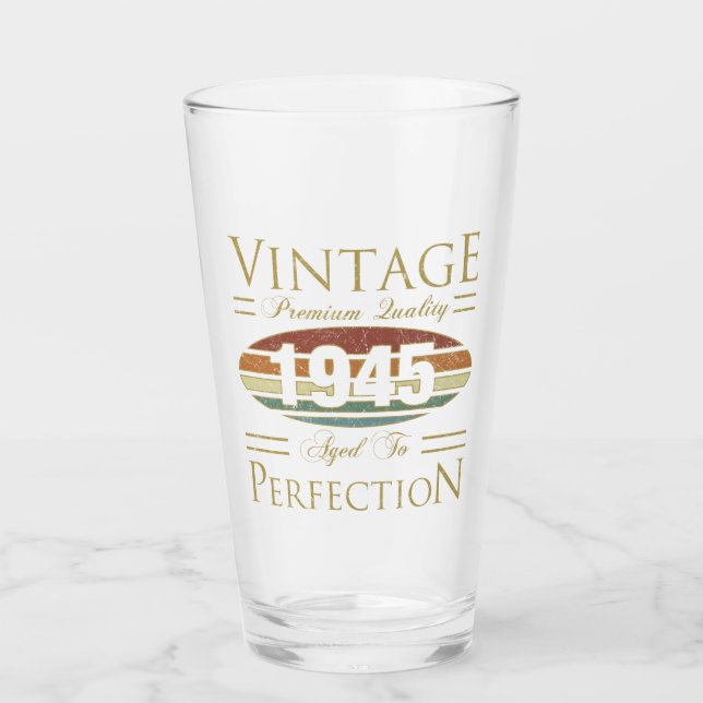Copo De Pint Vintage 1945 - Aniversário do 80 (Frente)